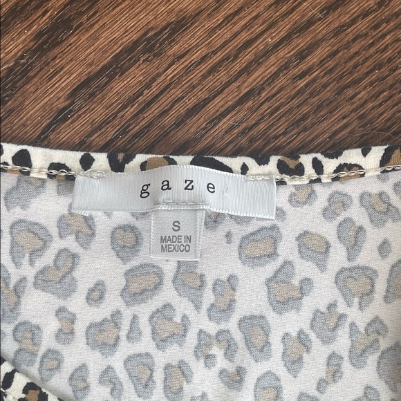 Gaze women's leopard print long sleeved top - Picture 5 of 5